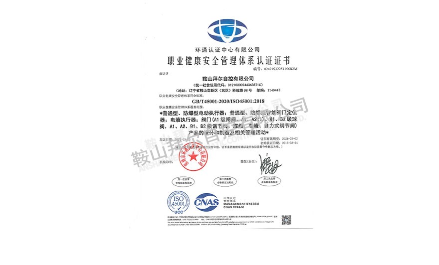 ISO45001職業(yè)健康安全管理體系